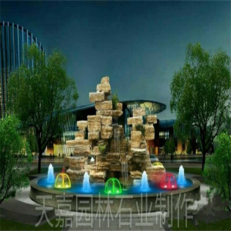 安国水幕墙喷泉设计